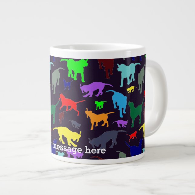 Rainbow Hunde Tasse (Vorderseite Rechts)