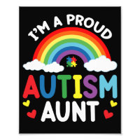 Rainbow I bin ein stolzer Autismus Tante Autismus 