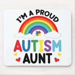 Rainbow I bin ein stolzer Autismus Tante Autismus  Mousepad