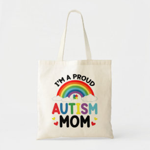 Rainbow I bin eine stolz autistische Mama Autismus Tragetasche