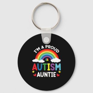 Rainbow I bin eine stolze Autismus Tante Autismus Schlüsselanhänger