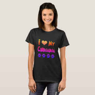 Rainbow I Liebe My Chihuahua T-Shirt