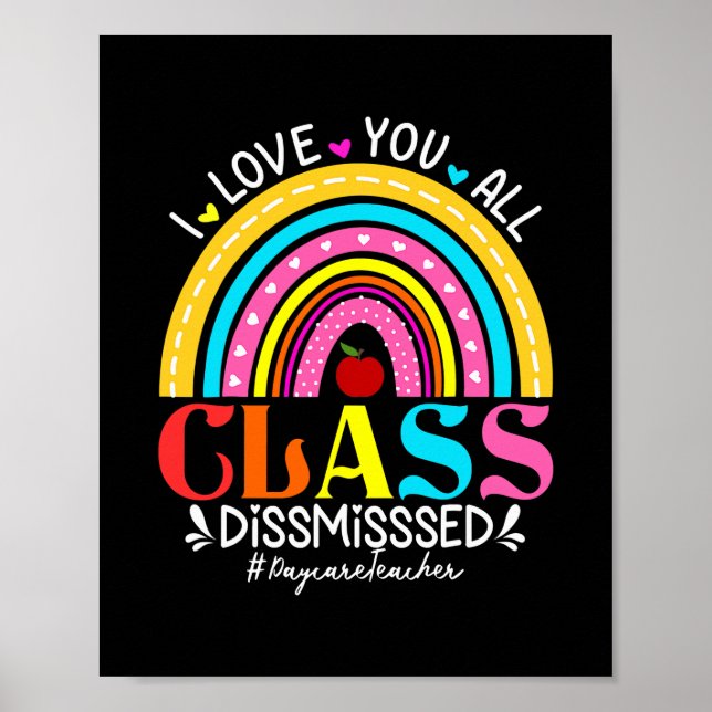 Rainbow I Liebe You All Class Poster (Vorne)