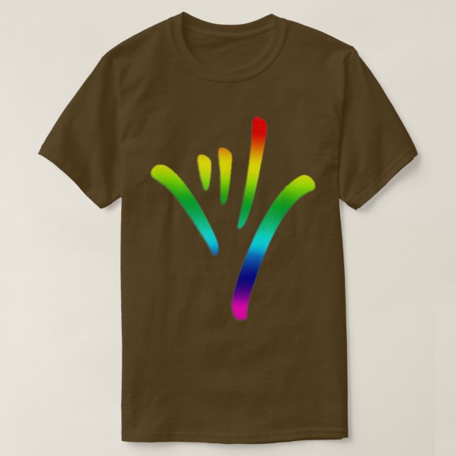 Rainbow I Liebe You Sign Language taub culture T P T-Shirt (Design vorne)