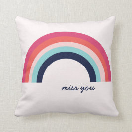 Rainbow I Miss You Pillow Kissen