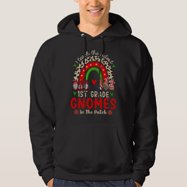 Rainbow I trainiere die Niedliche !st Grade wird C Hoodie (Vorderseite)