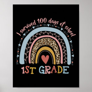 Rainbow I überlebte 100 Tage der 1. Klasse Poster