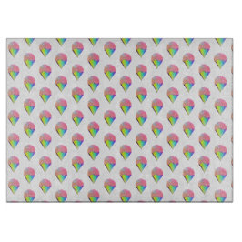 Rainbow Ice Creme Cone Glass Cutting Board Schneidebrett