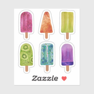 Rainbow-Ice-Pop, kundenspezifisch geschnitten Viny Aufkleber
