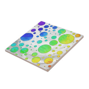 Rainbow Icy Polka Dot Pattern Fliese