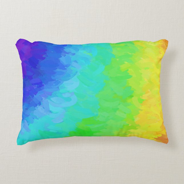 Rainbow Icy Zierkissen (Vorderseite)