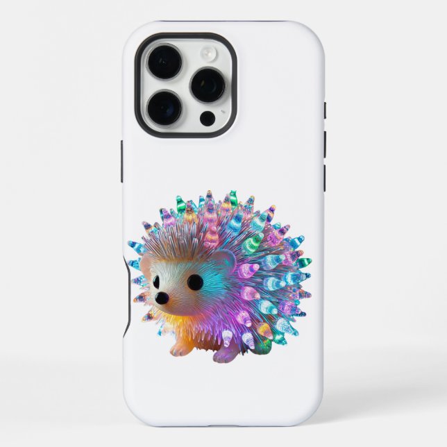 Rainbow Igel Delight iPhone Hülle (Rückseite)