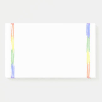 Rainbow-individuelle Name-Notizblock Post-it Klebezettel