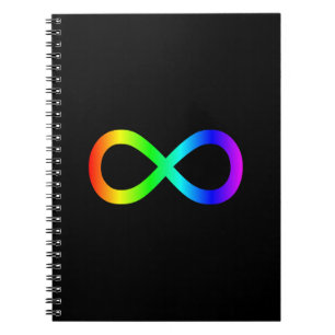 Rainbow Infinity-Symbol Notizblock