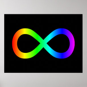 Rainbow Infinity-Symbol Poster