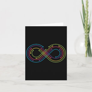Rainbow Infinity Symbol Prix Autism Awareness Neu Karte