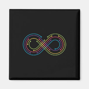 Rainbow Infinity Symbol Prix Autism Awareness Neu Magnet
