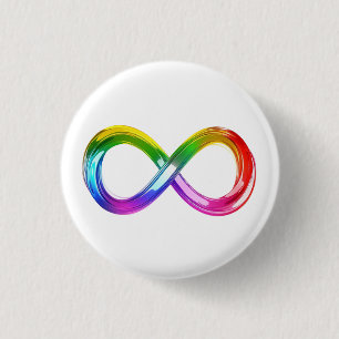 Rainbow Inifinity-Symbol Button