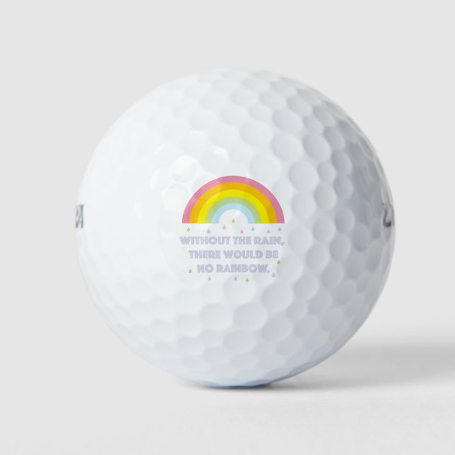 Rainbow Inspiration und Motivierend Zitat Golfball (Vorderseite)