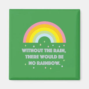 Rainbow Inspiration und Motivierend Zitat Magnet
