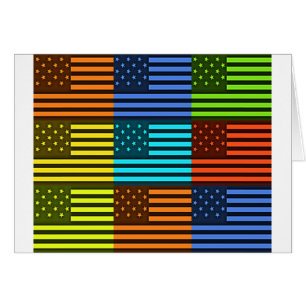 Rainbow-Inspiriert amerikanisches Motif-Flag-Desig