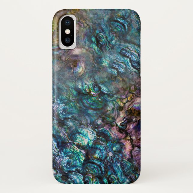 Rainbow Iridescent Abalone Sea Muschel Case-Mate iPhone Hülle (Rückseite)