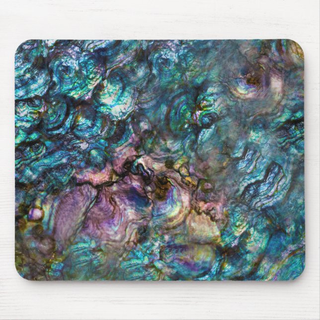 Rainbow Iridescent Abalone Sea Muschel Mousepad (Vorne)