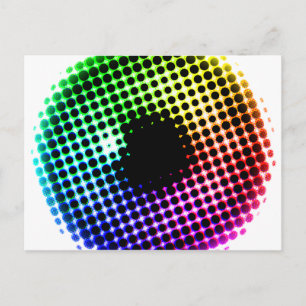 Rainbow Iris Unicorn Comic der Augenfarbe Postkarte