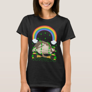 Rainbow Irish Kleeblatt Guinea Fowl Bird St Patric T-Shirt