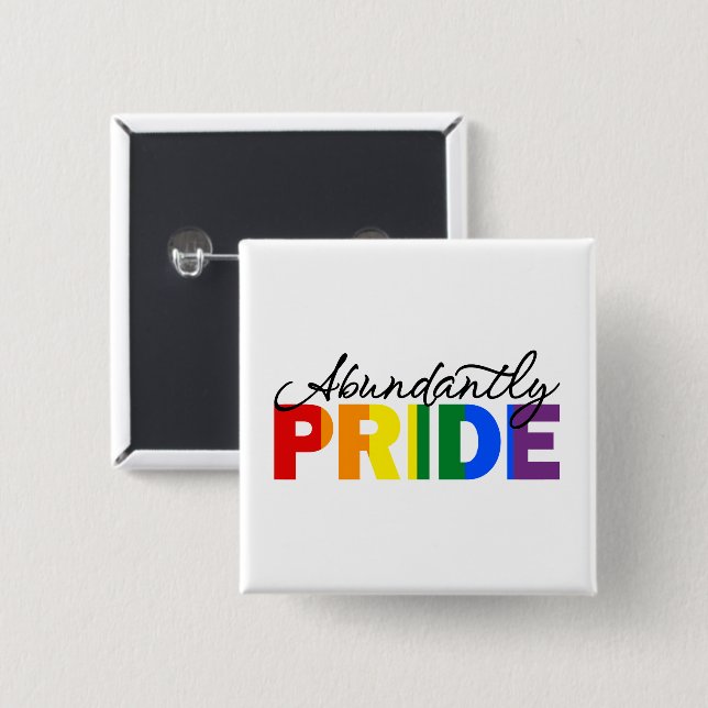 Rainbow ist stolz, schwul zu sein button (Vorne & Hinten)