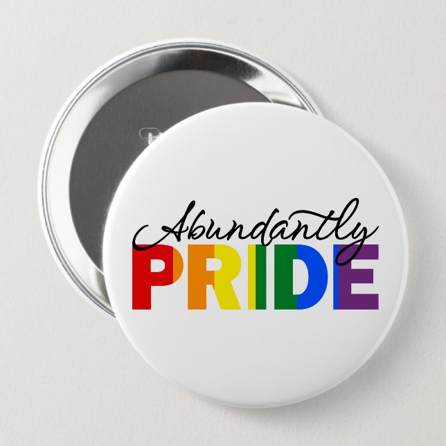 Rainbow ist stolz, schwul zu sein button (Vorne & Hinten)