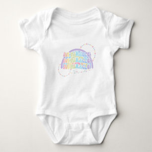 Rainbow IVF MIRACLE Farbige Unfruchtbarkeit Bewuss Baby Strampler