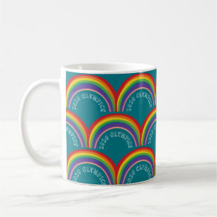 Rainbow Japanese Fan 2020 Olympia Kaffeetasse
