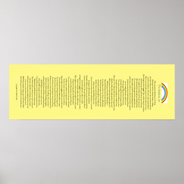 Rainbow Jar POSTER (Vorne)