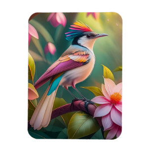 Rainbow-Jay Fantasy Bird Magnet