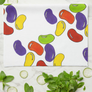 Rainbow Jelly Bean Easter Basket Candy Leckereien Handtuch