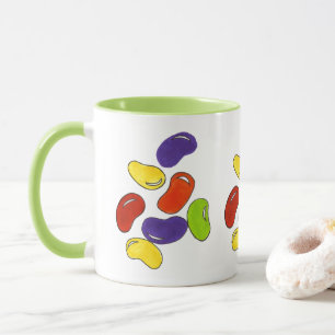 Rainbow Jelly Beans Easter Candy Confection Tasse