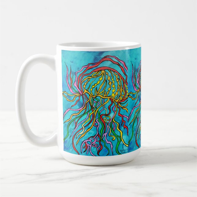 Rainbow Jellyfish Kaffeetasse (Links)