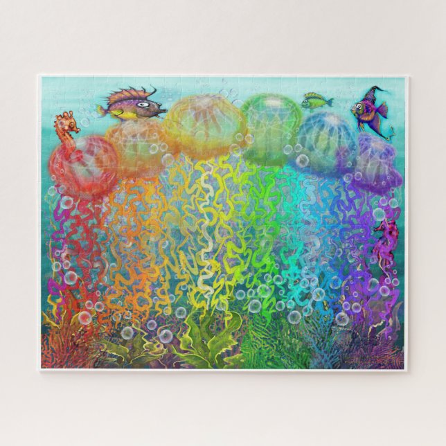 Rainbow Jellyfish Puzzle (Horizontal)