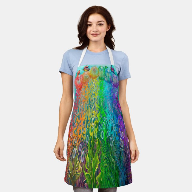 Rainbow Jellyfish Schürze (Getragen)