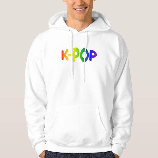 Rainbow K-Pop Men Hoodie (Vorderseite)