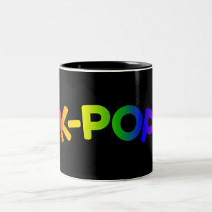 Rainbow-K-Pop-Tasse Zweifarbige Tasse