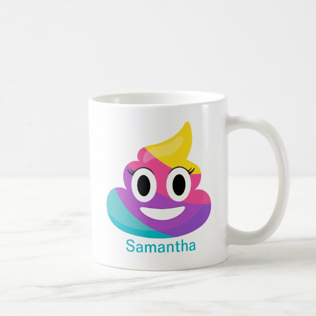 Rainbow Kackte Emoji-Tasse Tasse (Rechts)