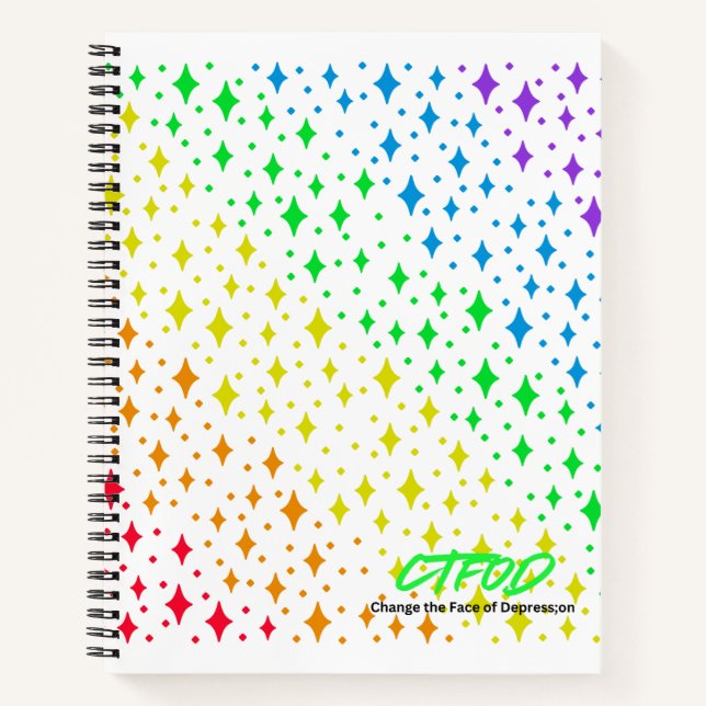 Rainbow Kaleidoscope Journal - CTFOD Spectrum Notizbuch (Vorderseite)