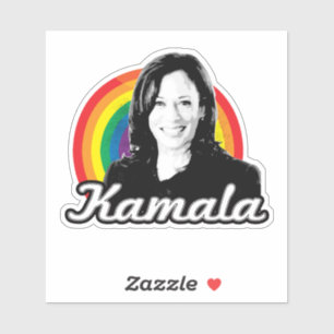 Rainbow Kamala Aufkleber