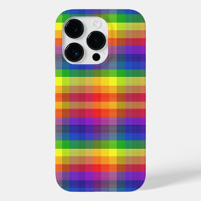 Rainbow Kariert iPhone Samsung Case (Rückseite)