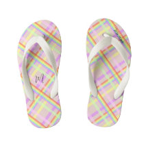 Rainbow Kariert Modern Mit Monogramm