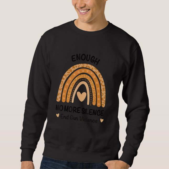Rainbow: Keine Silence End Gun Gewalt Bewusstsein Sweatshirt (Vorderseite)