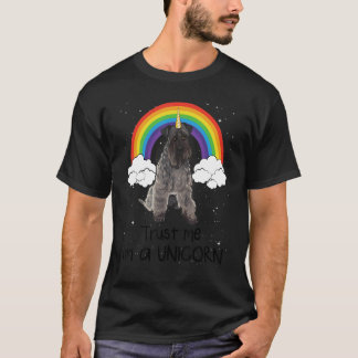 Rainbow Kerry Blue Terrier Trust Me I'm a Unicorn T-Shirt