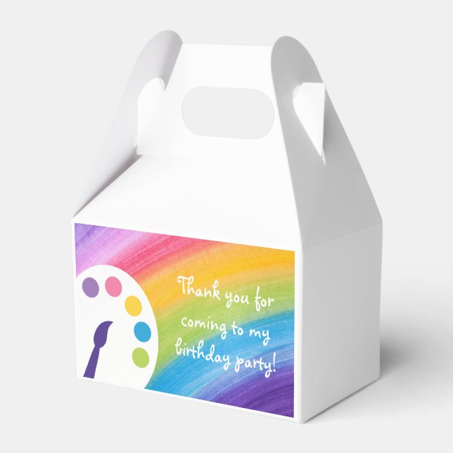 Rainbow Kids Art Gastgeschenk Boxes Geschenkschachtel (Vorderseite)